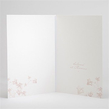 Livret de messe mariage lierre grimpant - Intérieur du livret