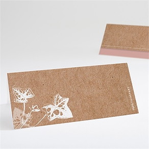 Marque-place mariage lierre grimpant