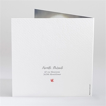 Faire-part naissance tendance liberty - Dos du faire-part