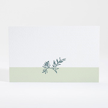 Carton d'invitation mariage gravure chic - Dos du carton