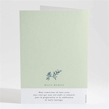 Livret de messe mariage gravure chic - Dos du livret