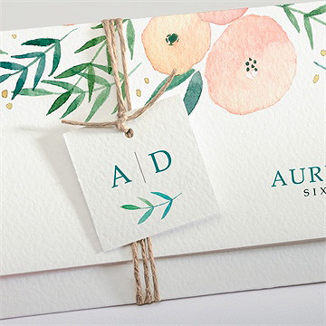 Faire-part mariage printemps! - Détail du faire-part