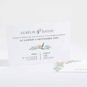 Carton d'invitation mariage printemps!