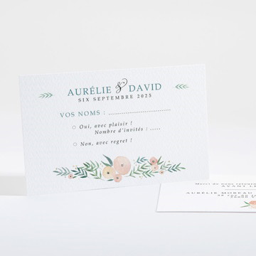 Carton réponse mariage printemps!