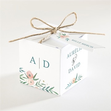 Boîte de dragées mariage printemps!