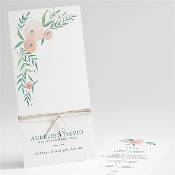 Menu mariage printemps!