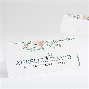 Marque-place mariage printemps!