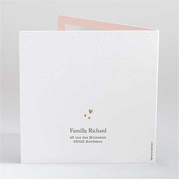 Faire-part naissance motifs à nuages photo - Dos du faire-part