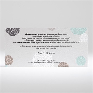 Remerciement anniversaire de mariage noces de cristal - Dos de la carte