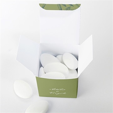 Boîte de dragées mariage intemporel - Intérieur de la boîte