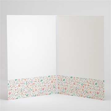 Livret de messe baptême croix à motifs et pois - Intérieur du livret