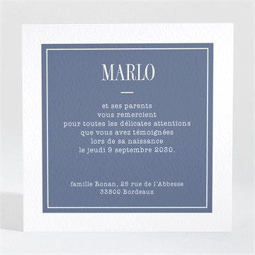 Remerciement naissance le voici ensemencé