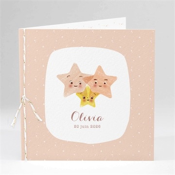 Faire-part naissance ma tribu rose