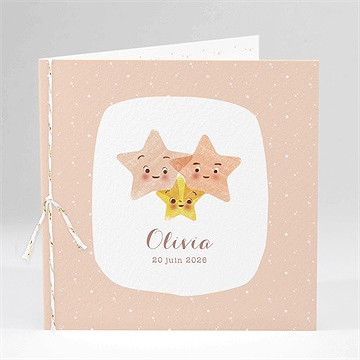 Faire-part naissance ma tribu rose