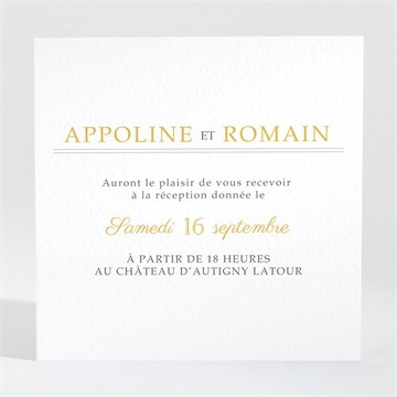 Carton d'invitation mariage doux plaisir