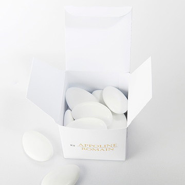 Boîte de dragées mariage doux plaisir - Intérieur de la boîte