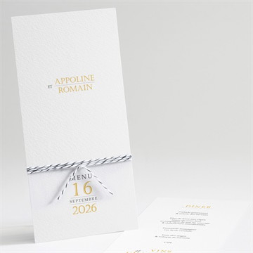 Menu mariage doux plaisir