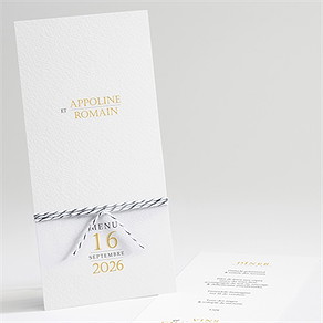 Menu mariage doux plaisir