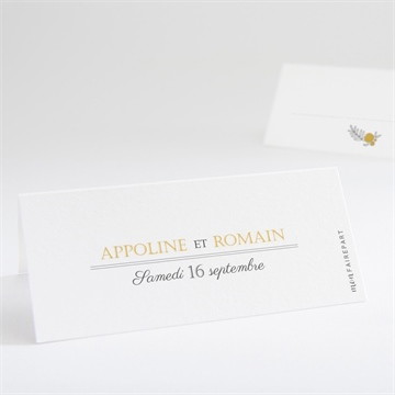 Marque-place mariage doux plaisir