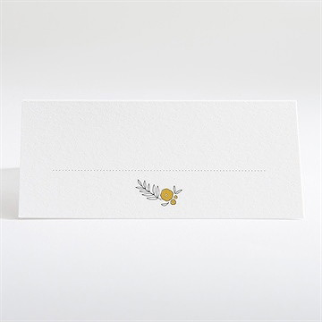 Marque-place mariage doux plaisir - Dos du marque-place