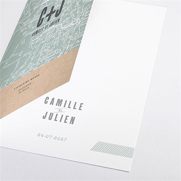 Livret de messe mariage voyage voyage - Détail du livret