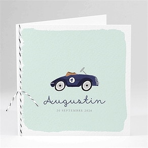Faire-part naissance ma petite voiture vintage