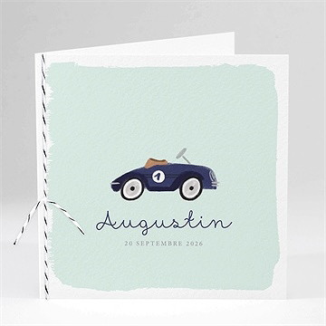 Faire-part naissance ma petite voiture vintage