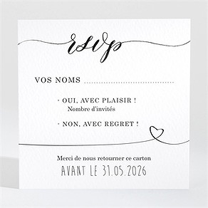 Carton réponse mariage dis moi oui!
