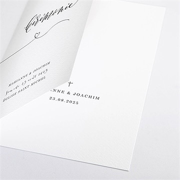 Livret de messe mariage dis moi oui! - Détail du livret