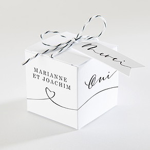 Boîte de dragées mariage dis moi oui!