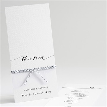 Menu mariage dis moi oui!