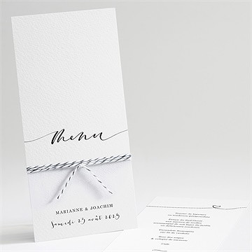 Menu mariage dis moi oui!