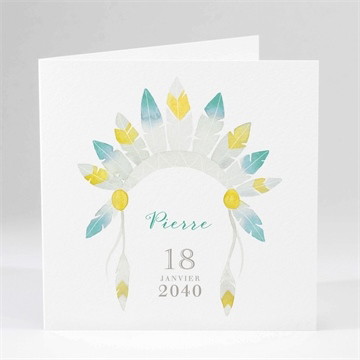 Faire-part naissance mon petit indien