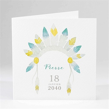 Faire-part naissance mon petit indien