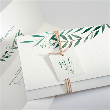 Faire-part mariage douceur du pinceau