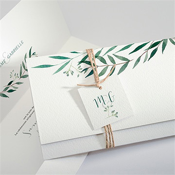 Faire-part mariage douceur du pinceau