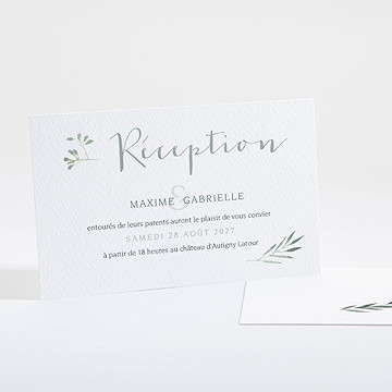 Carton d'invitation mariage douceur du pinceau
