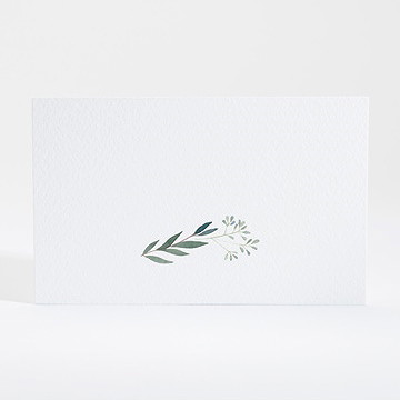 Carton d'invitation mariage douceur du pinceau - Dos du carton