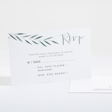 Carton réponse mariage douceur du pinceau