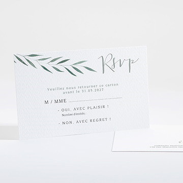 Carton réponse mariage douceur du pinceau