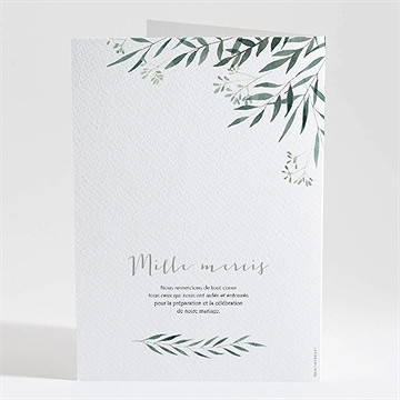 Livret de messe mariage douceur du pinceau - Dos du livret