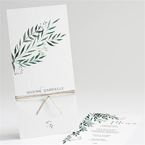 Menu mariage douceur du pinceau