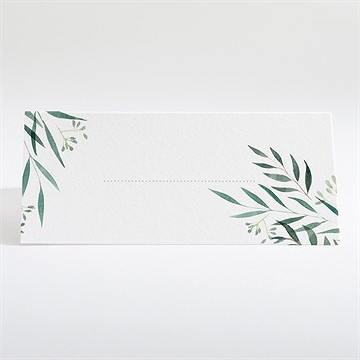 Marque-place mariage douceur du pinceau - Dos du marque-place