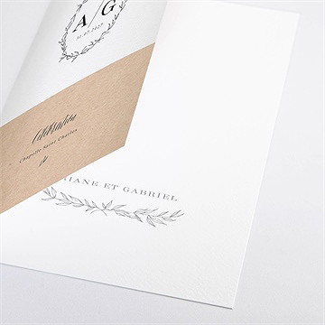 Livret de messe mariage douce harmonie - Détail du livret