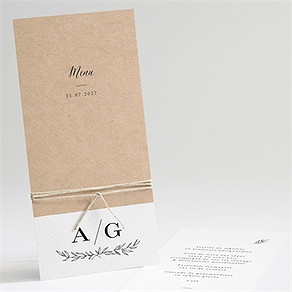 Menu mariage douce harmonie