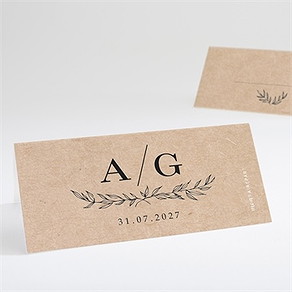 Marque-place mariage douce harmonie