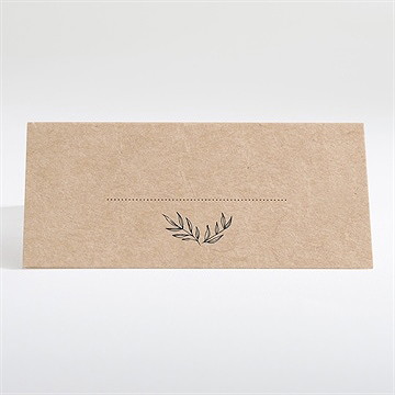 Marque-place mariage douce harmonie - Dos du marque-place