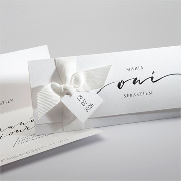 Faire-part mariage elle a dit oui