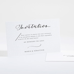 Carton d'invitation mariage elle a dit oui