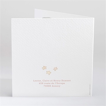 Faire-part naissance pêcheur d'étoile - Dos du faire-part